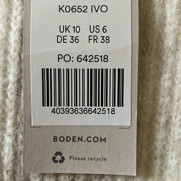 NWT Boden Longline Cardigan - Ivory - Picture 4 of 4